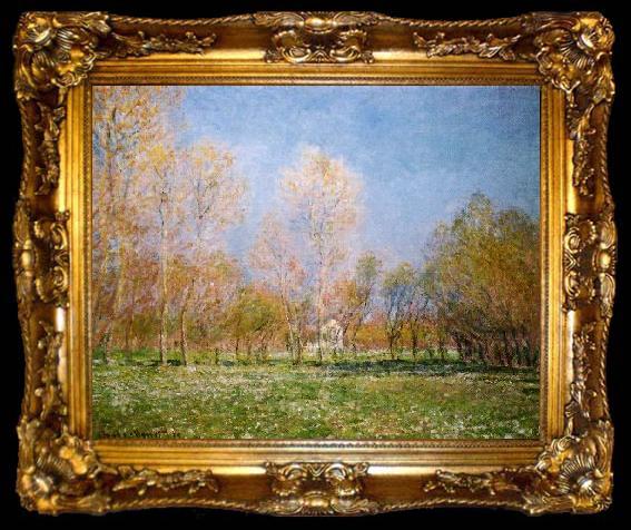 framed  Claude Monet Springtime at Giverny, ta009-2